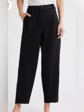 NWT Free People Black High-Waist Pants darted style and adjustable back size 0